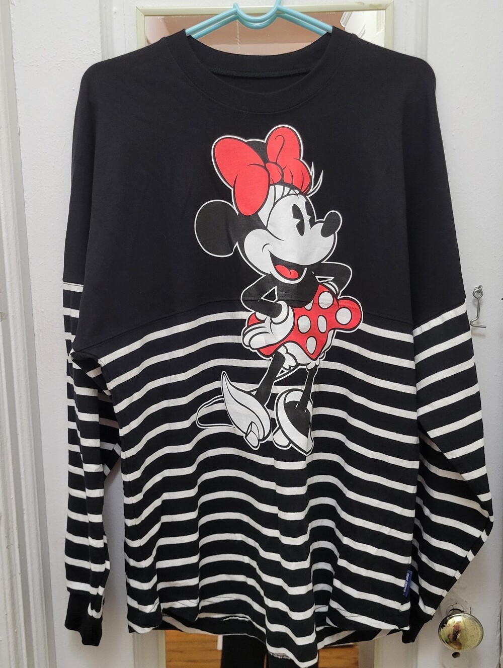 NWT Minnie Mouse Forever Striped Disney Parks Spirit Jersey